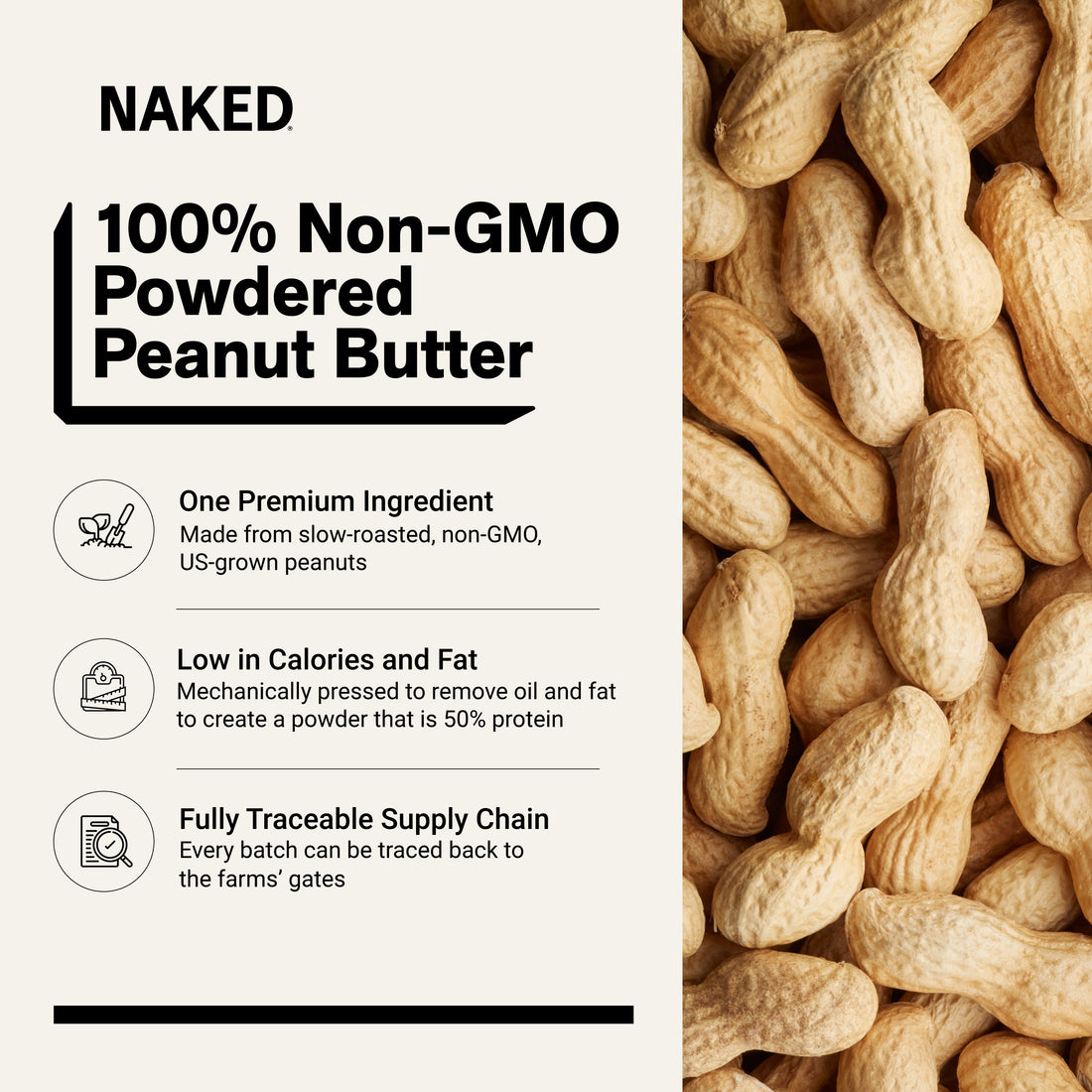 Powdered Peanut Butter | Naked PB - 2LB
