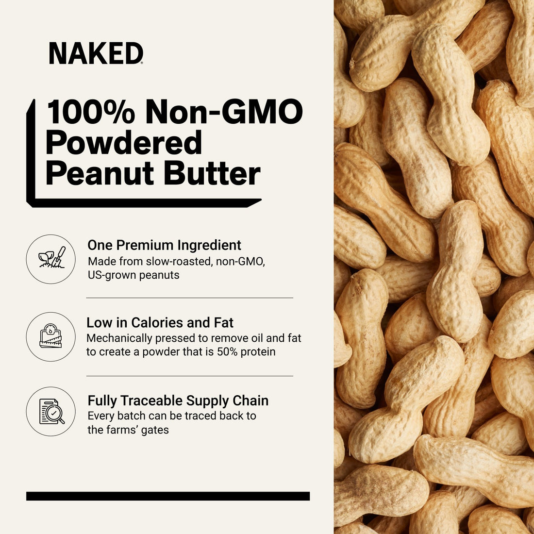 Powdered Peanut Butter | Naked PB - 2LB