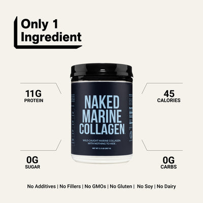Proteína en polvo de péptidos de colágeno marino | Naked Marine Collagen