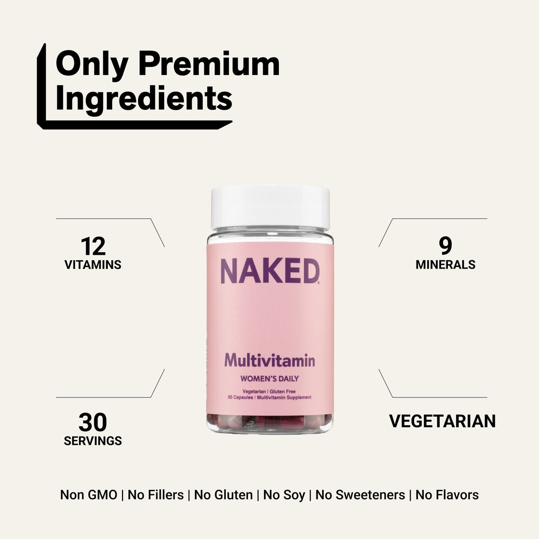 Multivitamínico para mujeres | Ella Women's Multi - 60 cápsulas