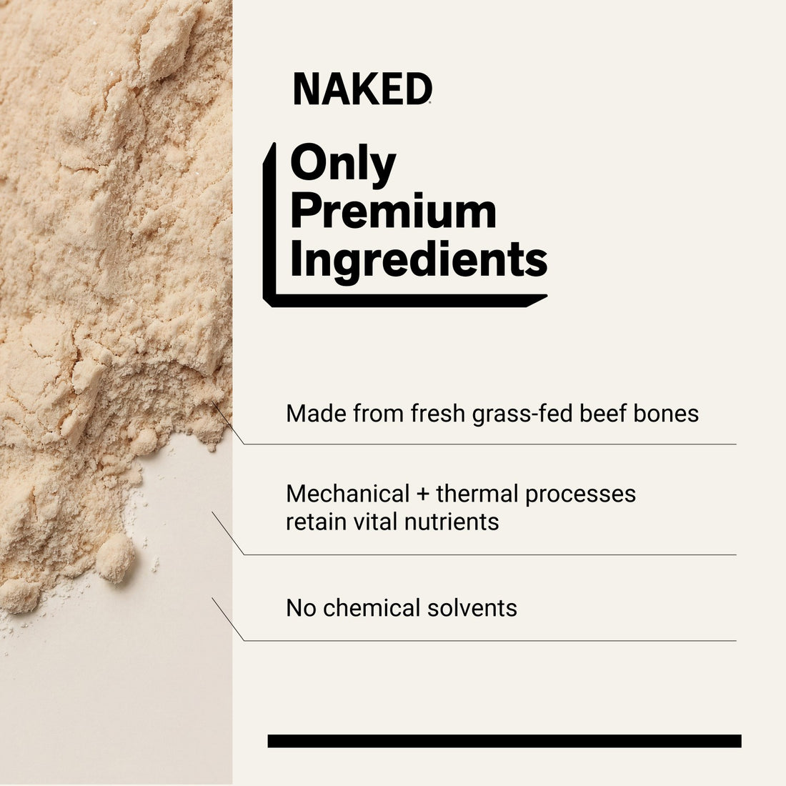 Bone Broth Protein Powder | Naked Bone Broth - 1LB