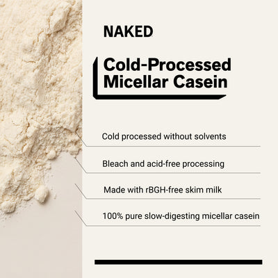 Proteína en polvo de caseína micelar | Naked Casein - 1 lb