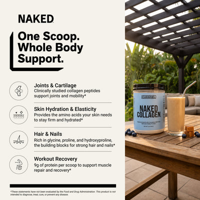 Caramel Collagen Peptides Powder | Naked Collagen - 1.2 LB