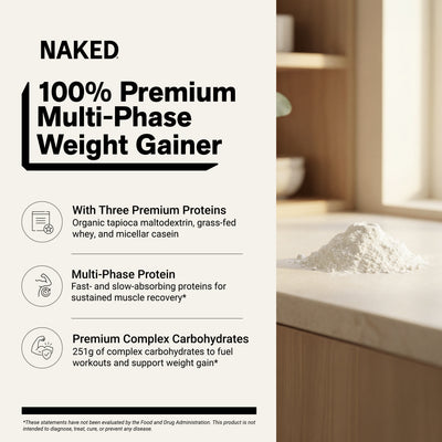 Integratore proteico per aumento di massa alla vaniglia | Naked Vanilla Mass - 12LB