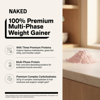Integratore Proteico per Massa al Gusto Fragola | Naked Mass - 8LB