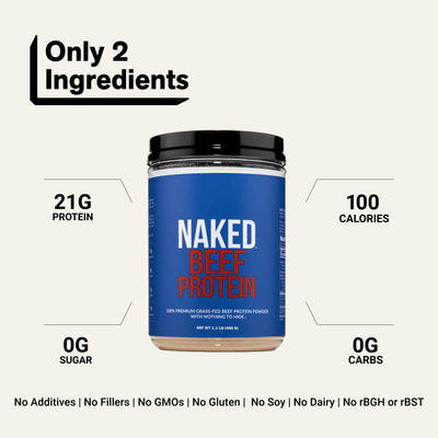 Poudre de Protéine de Bœuf | Protéine de Bœuf Naked - 1,1LB