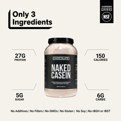 Proteine della Caseina al Cioccolato | Naked Chocolate Casein - 2LB