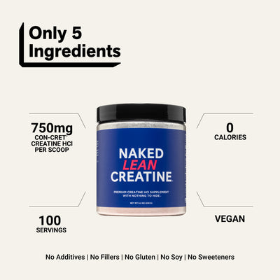Poudre de Créatine HCl | Créatine Naked Lean - 232g