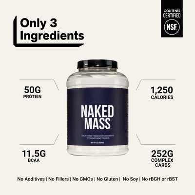 Suplement białkowy na przyrost masy | Naked Mass - 8LB