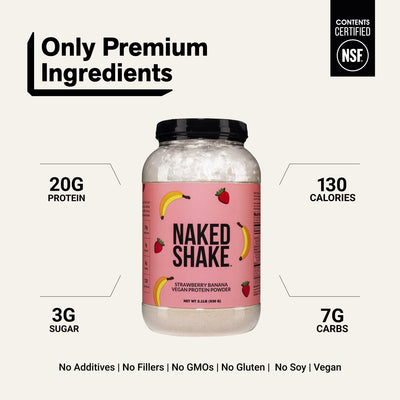 Strawberry Banana Protein Shake | Naked Shake - 30 Servings