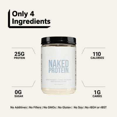 Eiwitpoeder Blend - 1LB Ei, Wei & Caseïne Eiwitmengsel | Naked Eiwit - 1lb