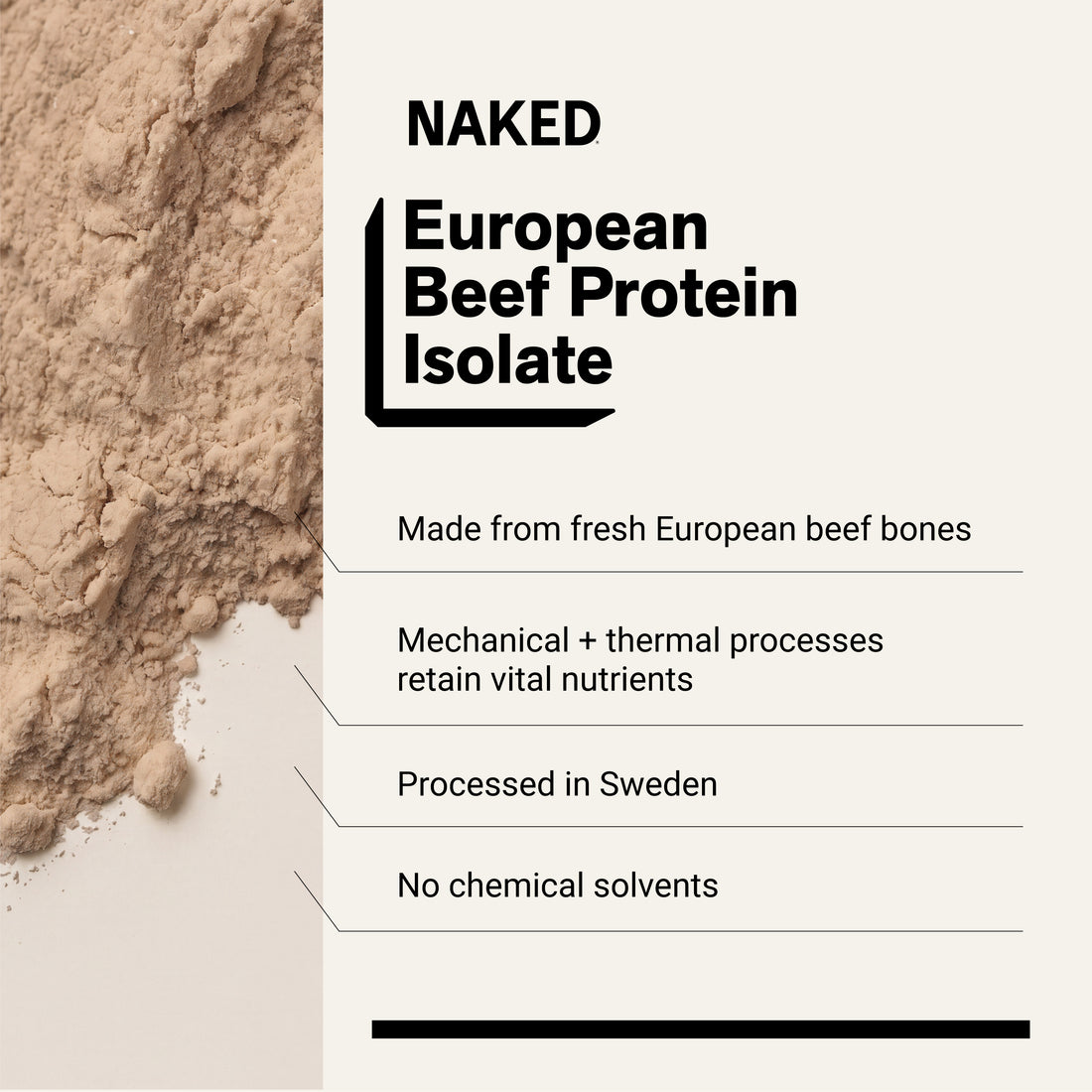 Poudre de Protéine de Bœuf à la Vanille | Protéine de Bœuf Naturelle à la Vanille - 1,2LB