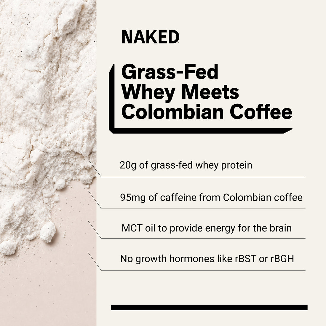 Café glacé protéiné caramel latte | Café protéiné Naked - 17 portions