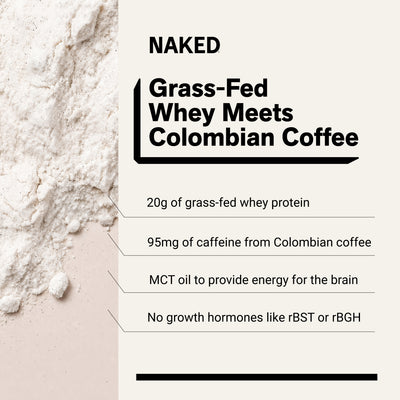 Café glacé protéiné caramel latte | Café protéiné Naked - 17 portions