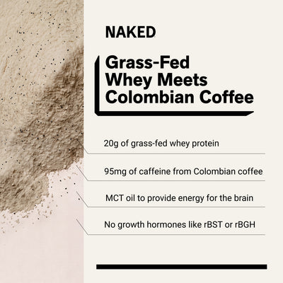 Mocha Latte Protein Iskaffe | Naked Protein Coffee - 17 Portioner