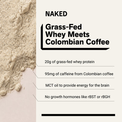 Vanilla Latte Protein Iced Coffee | Naked Protein Coffee - 17 portions