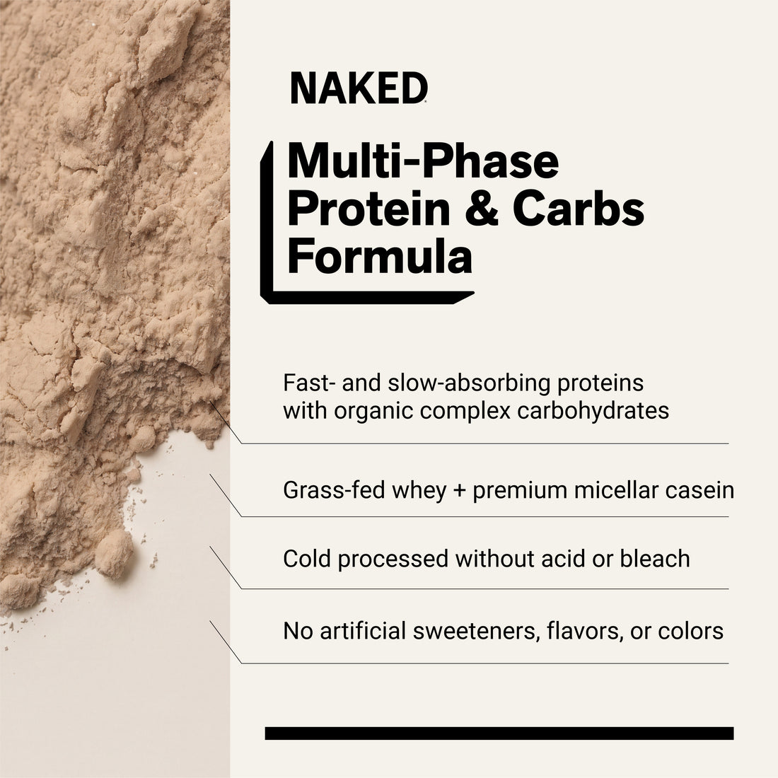 Chocolate Peanut Butter Mass Gainer Protein Supplement | Naked Mass - 8LB