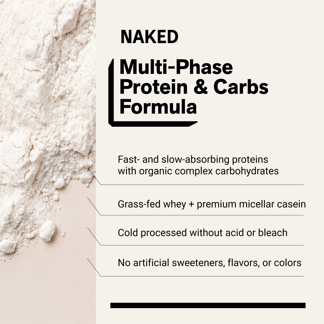 Suplement białkowy na przyrost masy | Naked Mass - 8LB