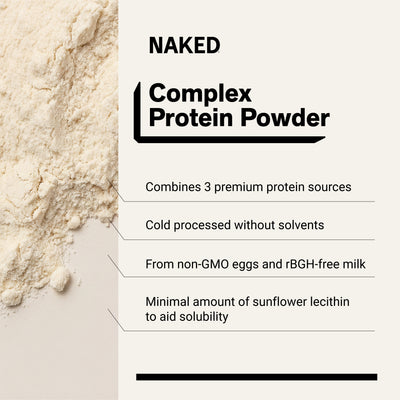 Eiwitpoeder Blend - 1LB Ei, Wei & Caseïne Eiwitmengsel | Naked Eiwit - 1lb