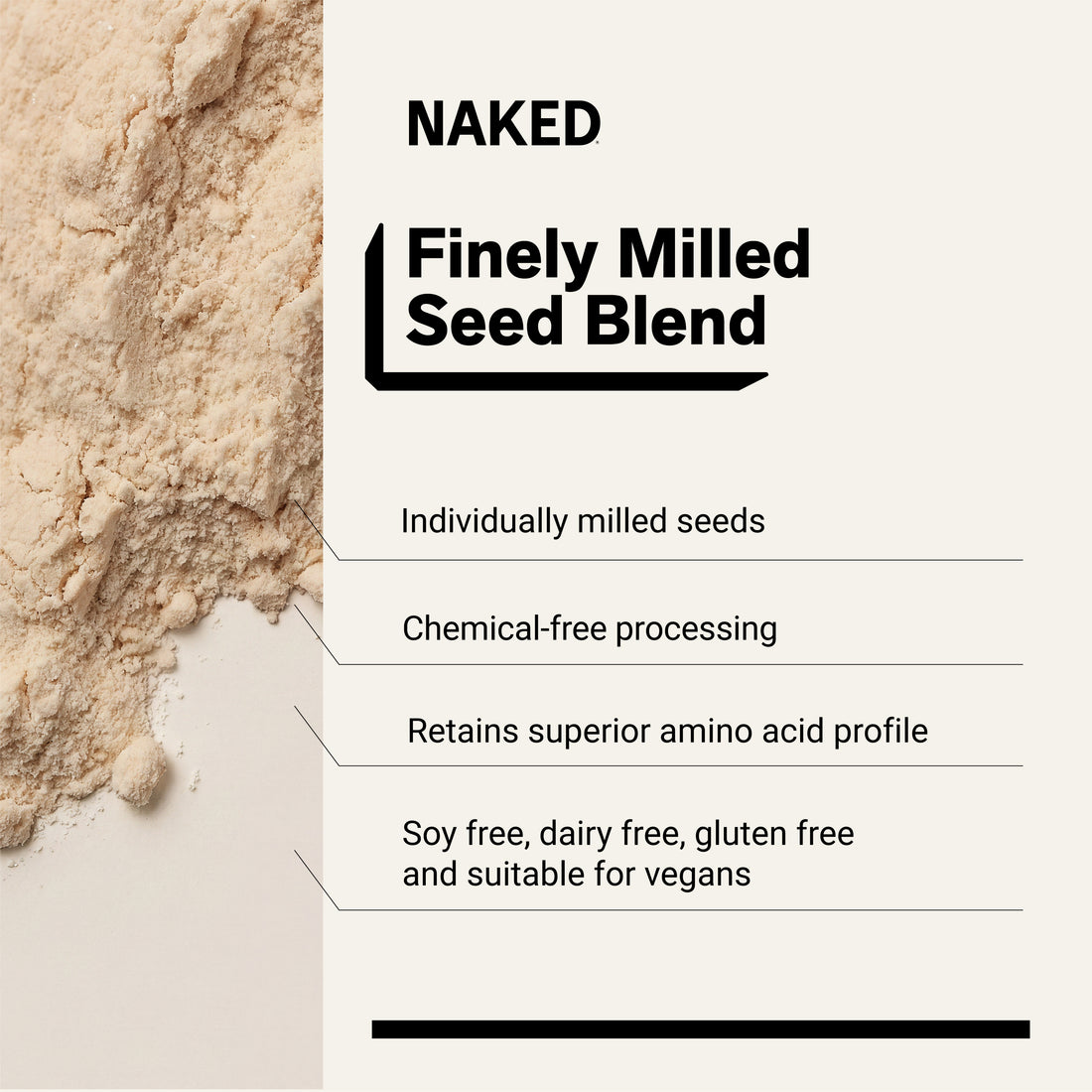 Fröproteinpulver | Naked Seed - 1LB
