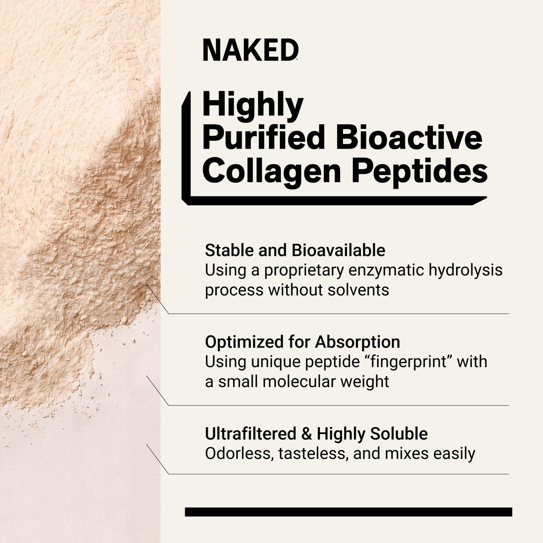 Collagen Peptides Protein Powder | Naked Collagen - 20 oz