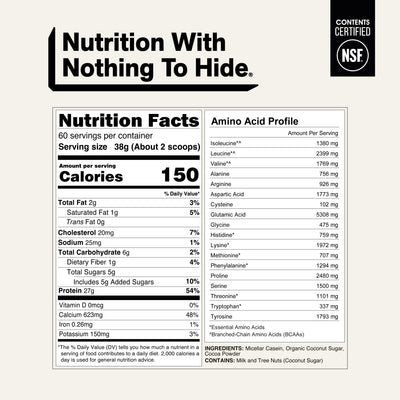 Chocolate Casein Protein Powder - 5LB