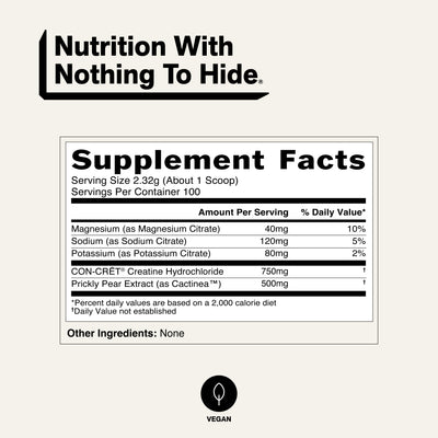 Poudre de Créatine HCl | Créatine Naked Lean - 232g