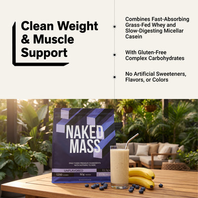 Mass Gainer Protein Supplement | Naked Mass - 12LB
