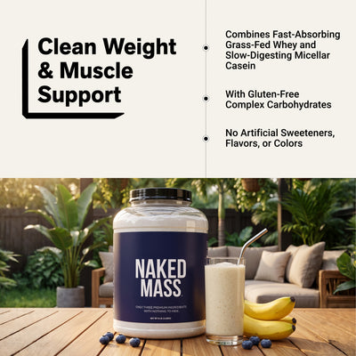 Suplement białkowy na przyrost masy | Naked Mass - 8LB
