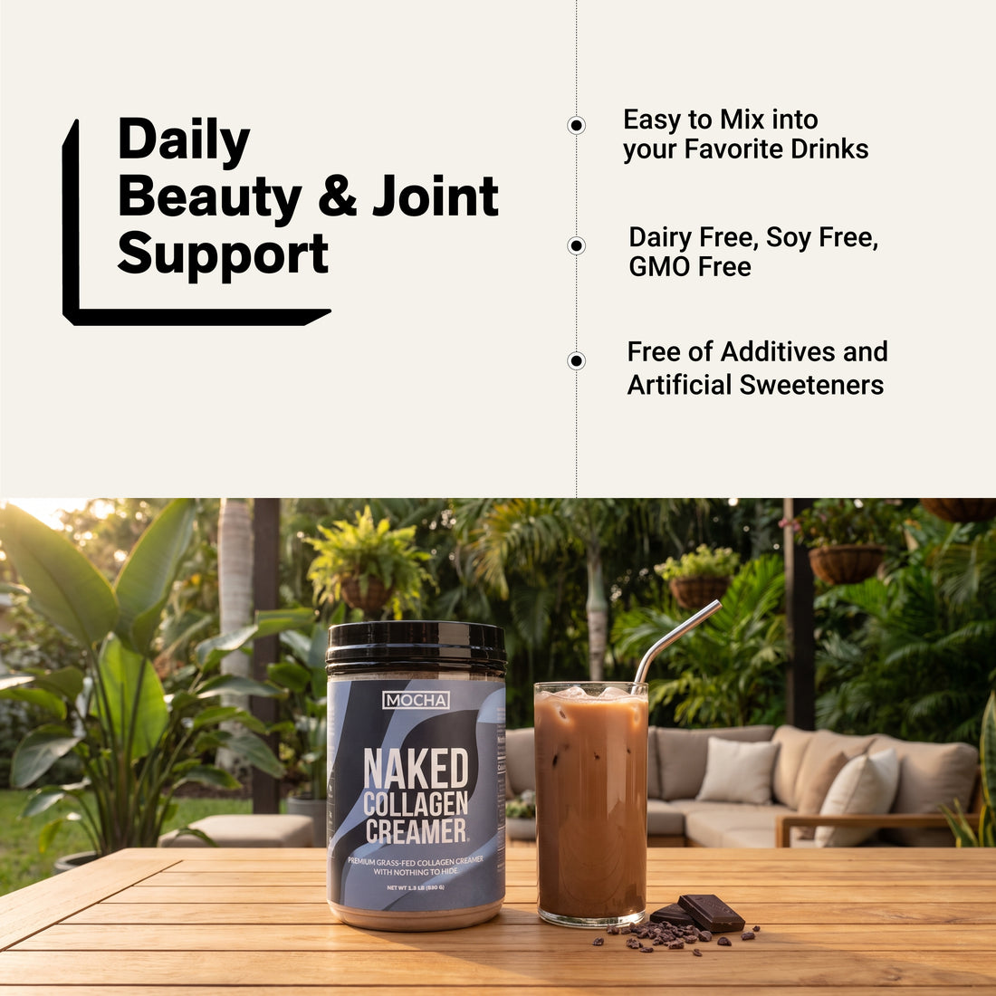 Mocha kaffekräm | Naked kollagenkräm