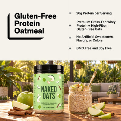 Avena proteica con manzana verde y canela | Naked Oats