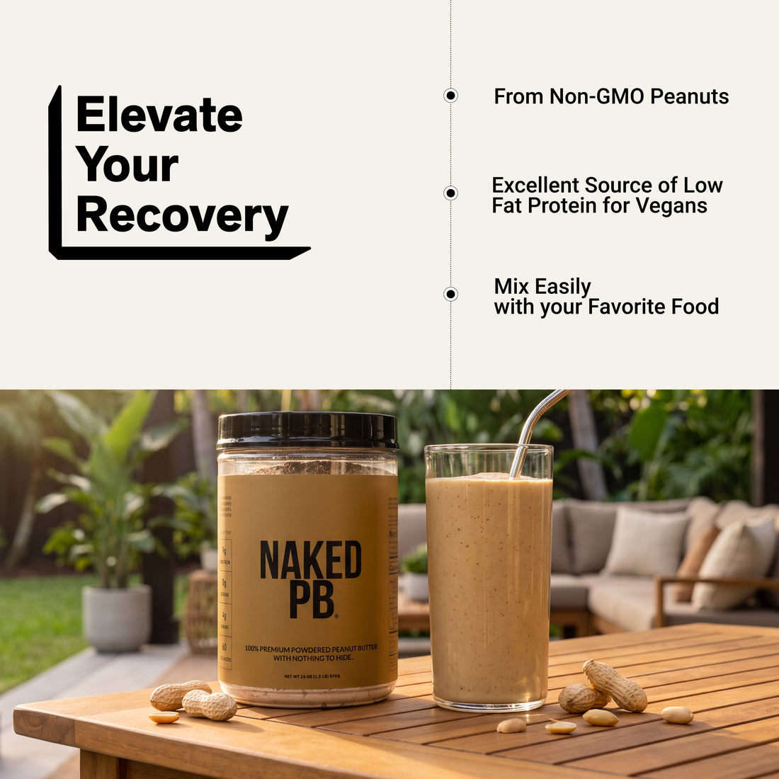 Powdered Peanut Butter | Naked PB - 1.5LB
