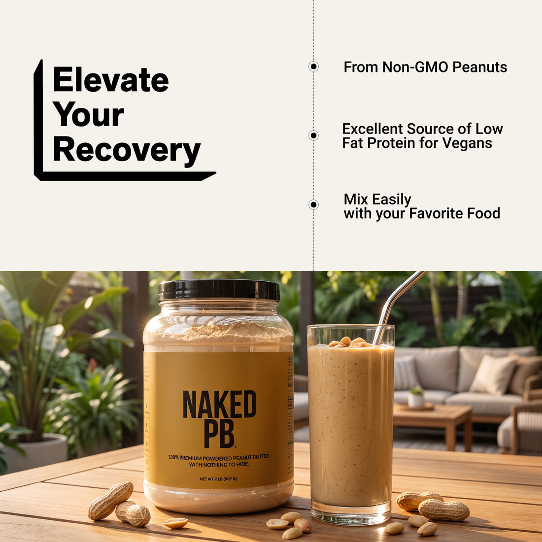 Powdered Peanut Butter | Naked PB - 2LB