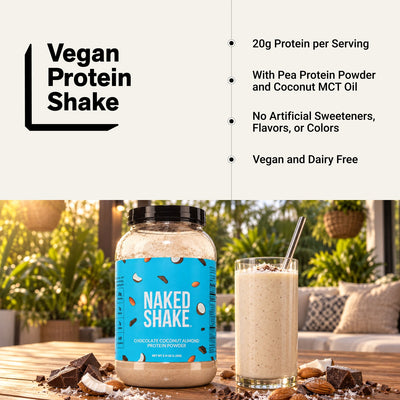 Chocolate Coconut Almond Protein Shake | Naked Shake - 30 Servings