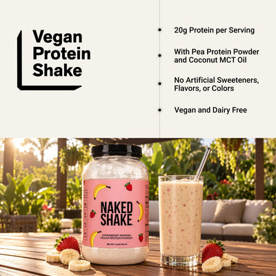 Strawberry Banana Protein Shake | Naked Shake - 30 Servings