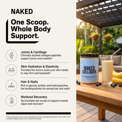 Collagen Peptides Protein Powder | Naked Collagen - 20 oz