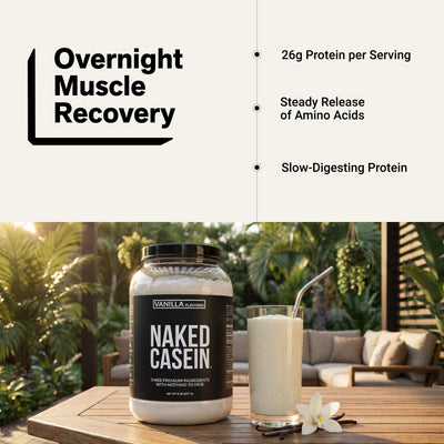 Proszek białkowy kazeinowy waniliowy | Naked Vanilla Casein - 2LB