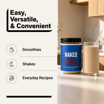 Poudre de Protéine de Bœuf | Protéine de Bœuf Naked - 1,1LB