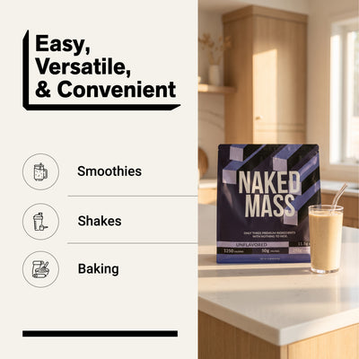 Mass Gainer Protein Supplement | Naked Mass - 12LB