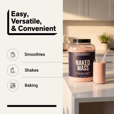 Integratore Proteico per Massa al Gusto Fragola | Naked Mass - 8LB