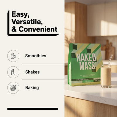 Vegan Mass Gainer Supplement | Naked Vegan Mass - 12LB