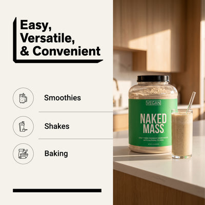 Vegan Weight Gainer Supplement | Naked Vegan Mass - 8LB