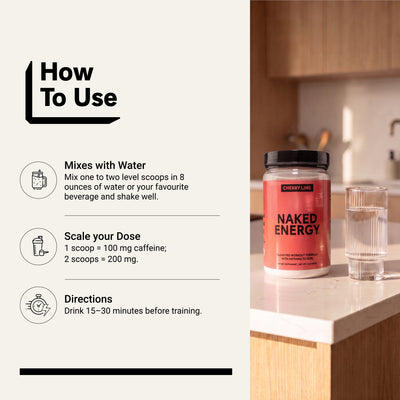 Zitrus-Pre-Workout-Ergänzung | Naked Energy - 30 Portionen