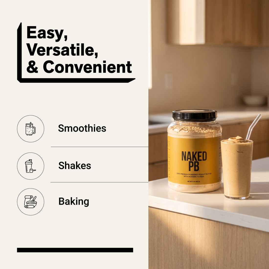 Powdered Peanut Butter | Naked PB - 2LB