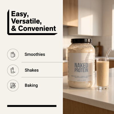 Eiwitpoeder Blend - 1,36 kg Eieren, Wei & Caseïne Eiwit Blend | Naked Protein - 1,36 kg