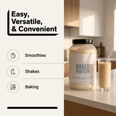 Egg, Whey & Casein Protein Powder Blend Supplement