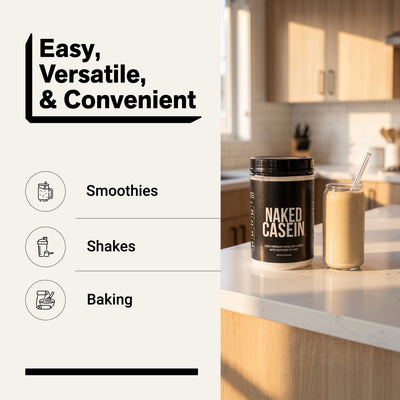 Proteína en polvo de caseína micelar | Naked Casein - 1 lb