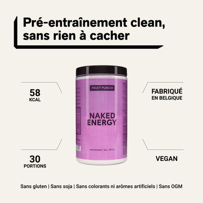 Fruit Punch Pre Workout Supplement | Naked Energy - 480g