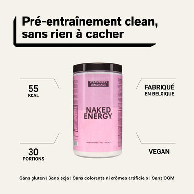 Strawberry Lemonade Pre Workout Supplement | Naked Energy - 480g