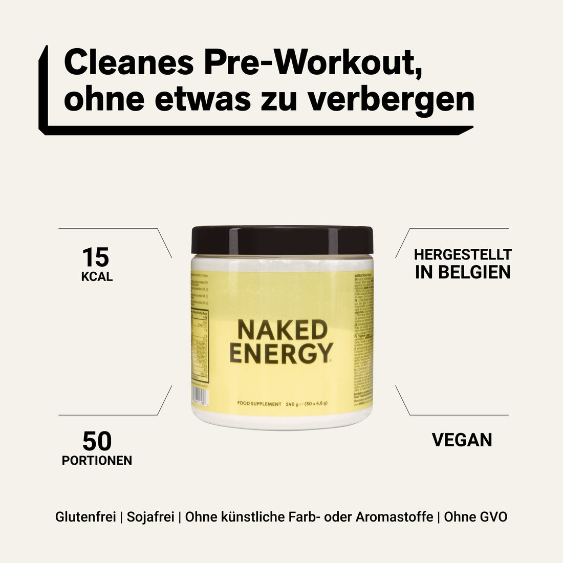 Pre Workout Supplement | Naked Energy - 240g